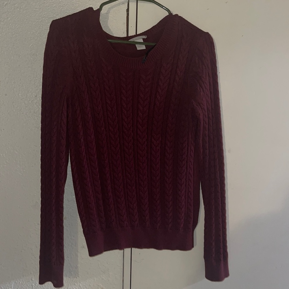 Forever 21 knitted sweater burgundy